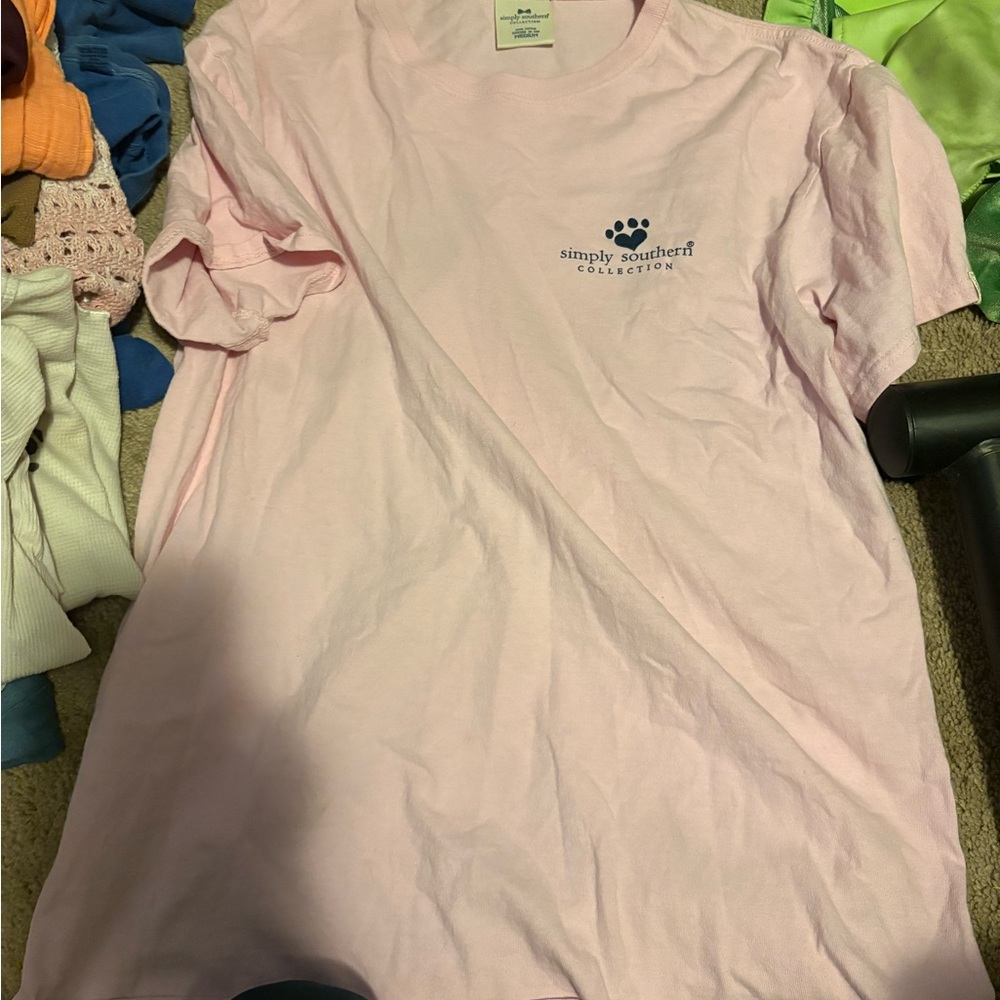 Simply Southern Pink dog T-Shirt